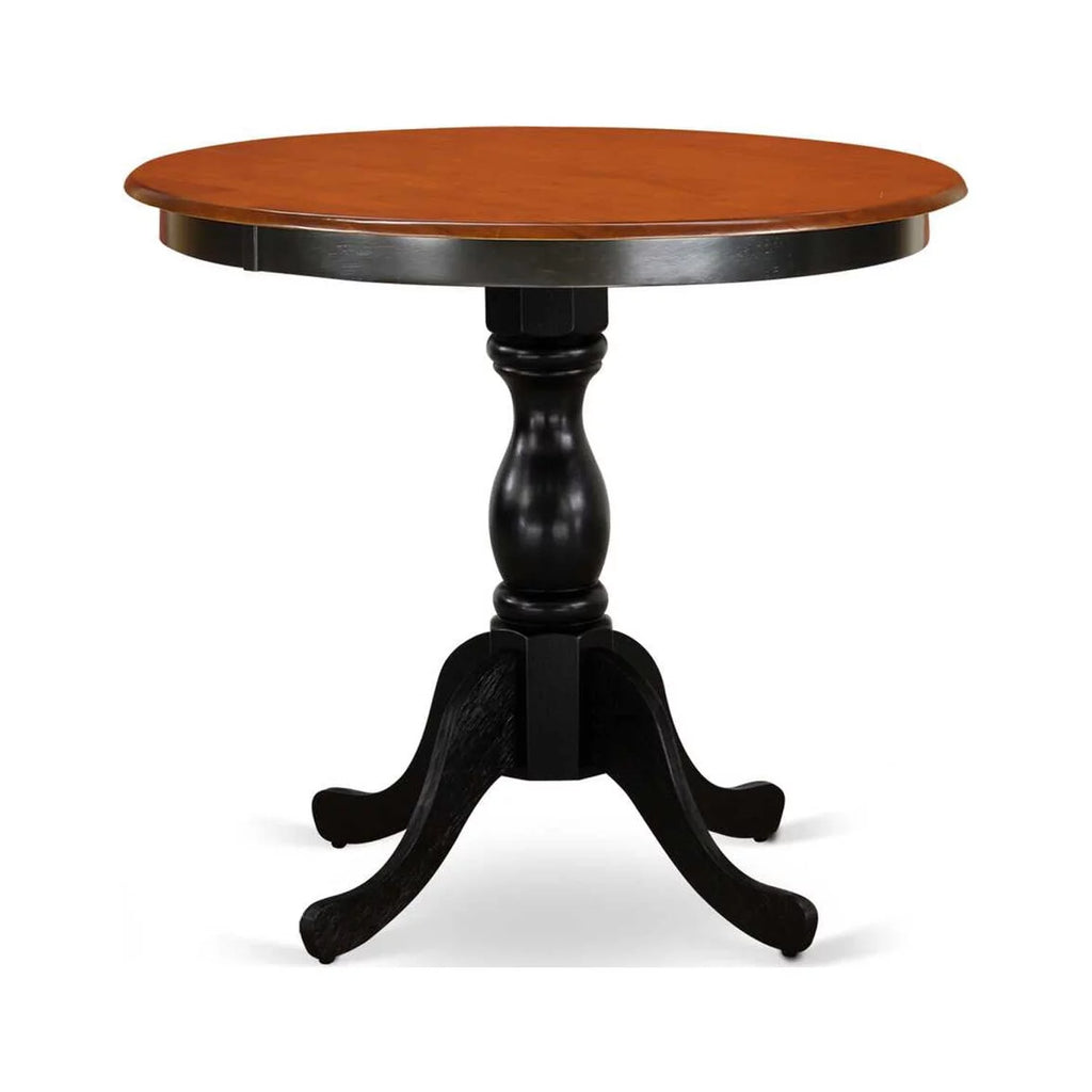 3-Piece Mid Century Modern Dining Set with Wood Table and 2 Chairs D9600