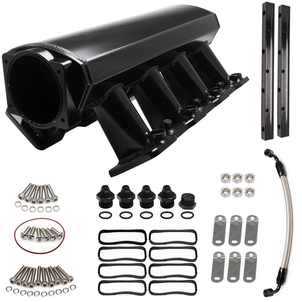 102mm Intake Manifold with Fuel Rails (Black) L204