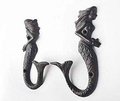 Cast Iron Wall Hooks Pack 2 U2804
