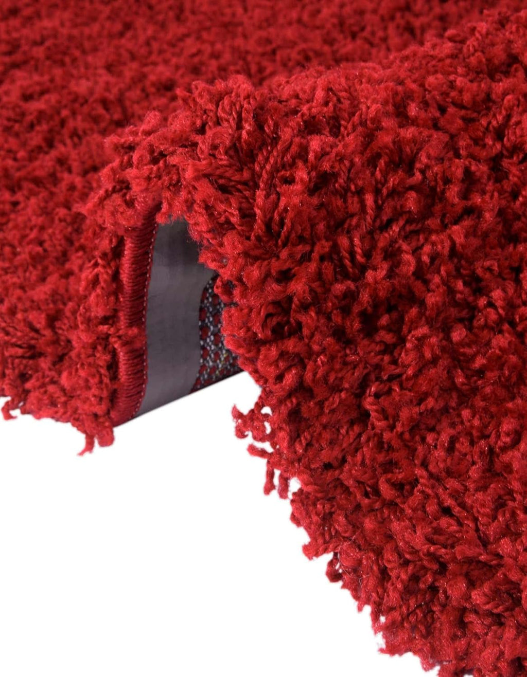 8' x 11' Cherry Red Shag Rug D540537