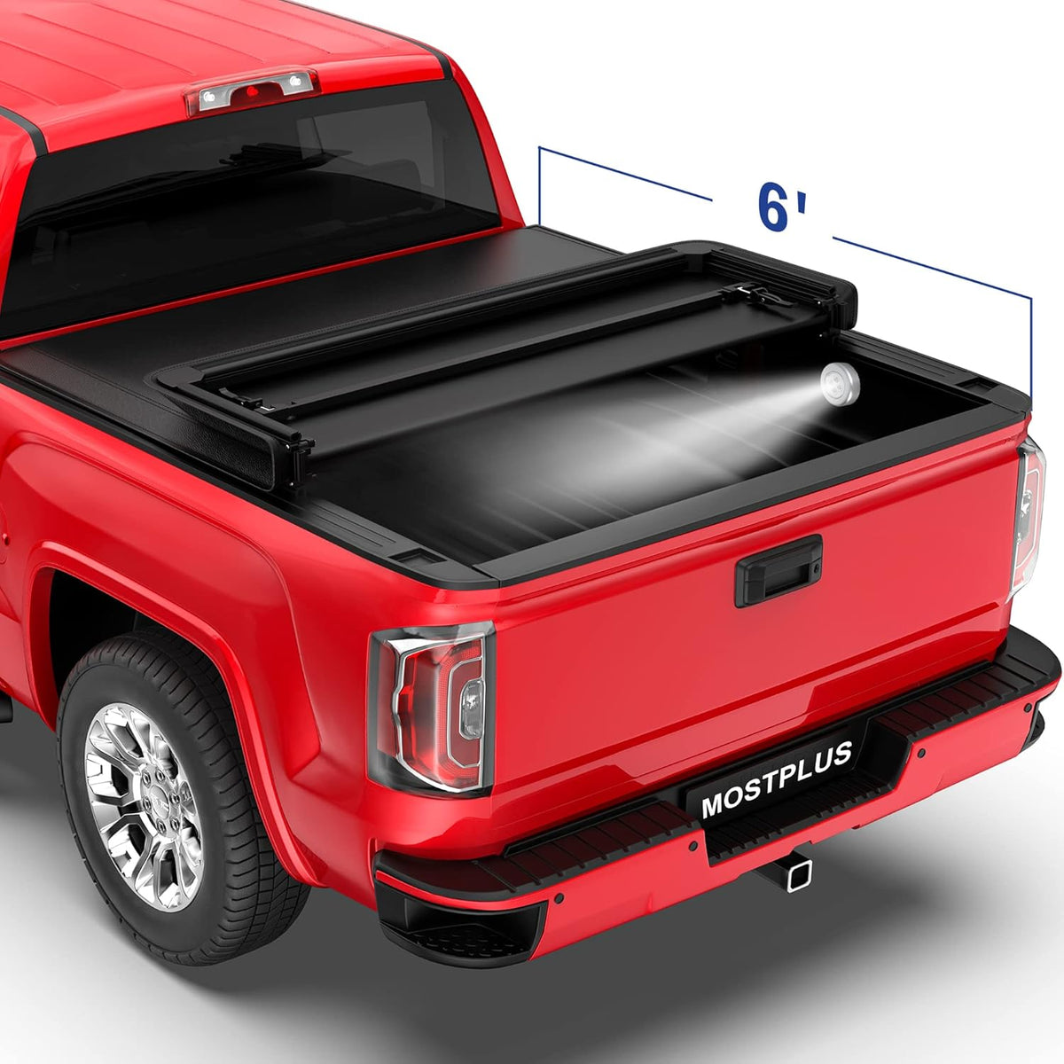 Tri-Fold Soft Truck Bed Tonneau Cover X33482