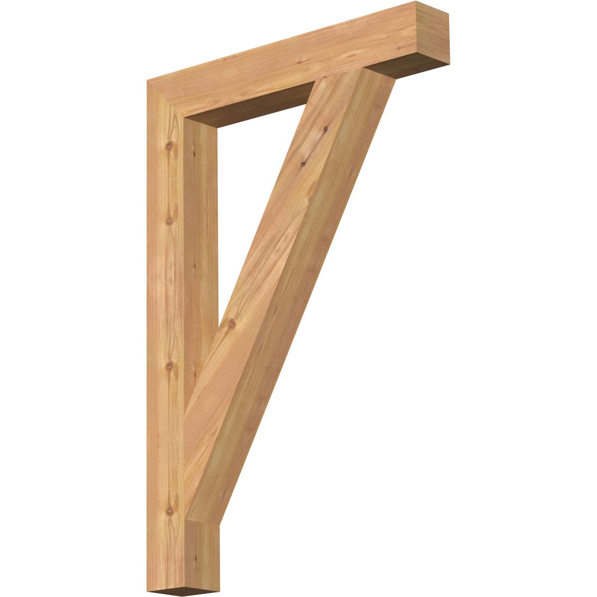 Traditional Block Smooth Bracket, Western Red Cedar K782