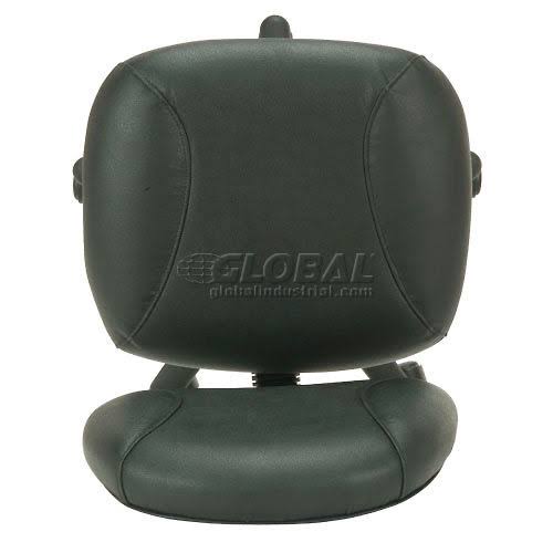 Black Leather Task Chair D324
