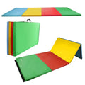 4'x8'x2" Folding Exercise Gym Mat with Carrying Handles U309317