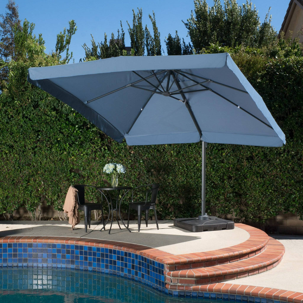 Lavender 9.8-Foot Canopy Umbrella with Base W2857