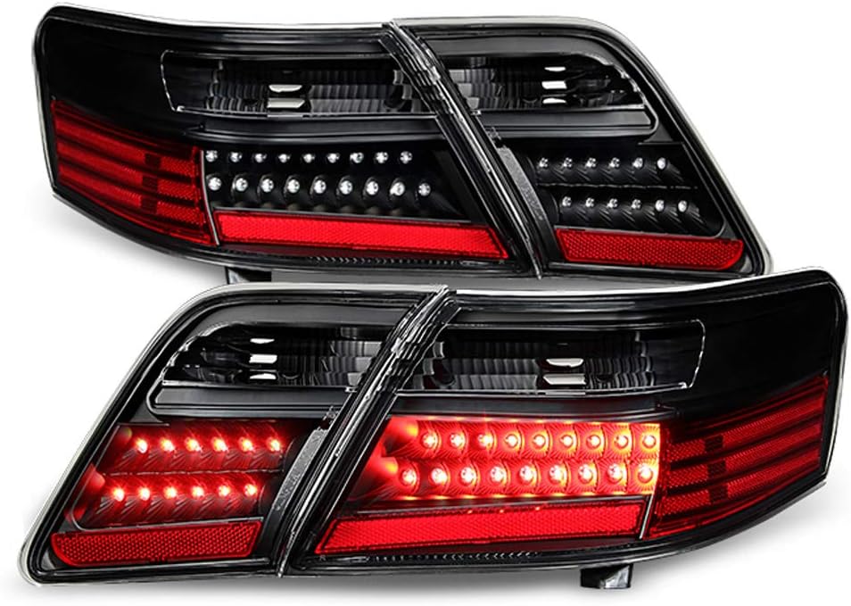Black LED Tail Lights Brake Lamps 4pcs Replacement Set V529394