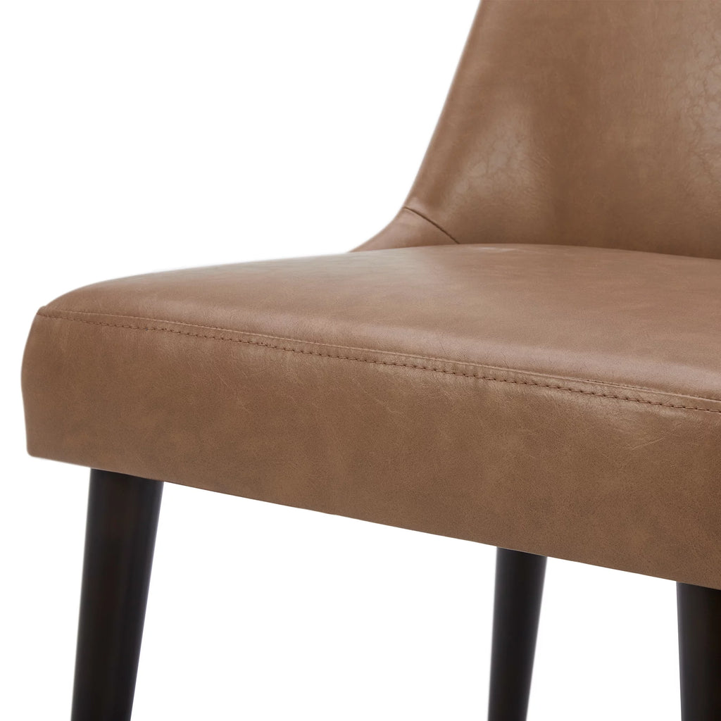 Faux Leather Upholstered Dining Chairs Set of 2 H55157