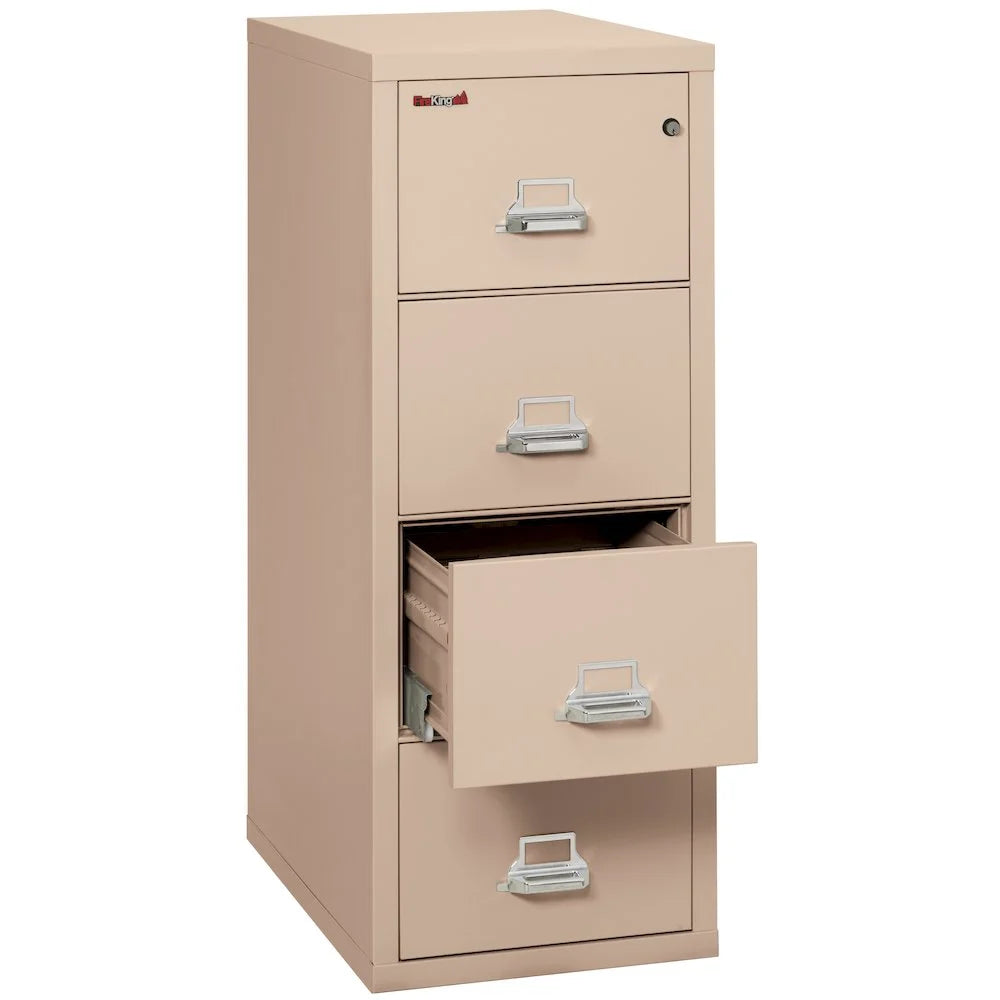 4-Drawer Fireproof Vertical File Cabinet Letter Size C7254