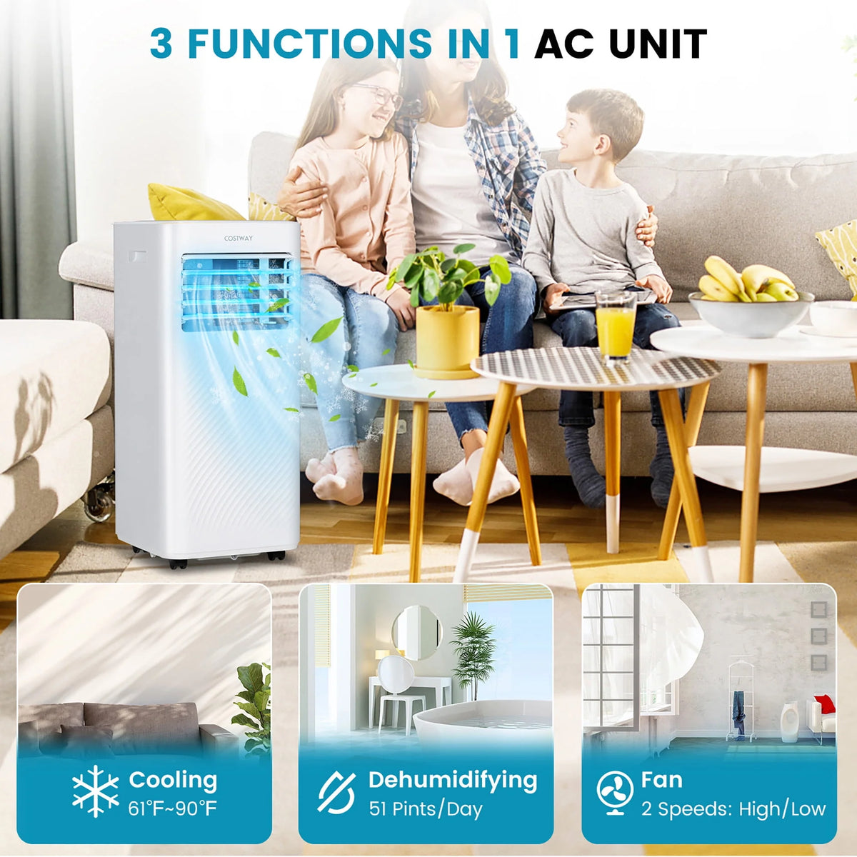 10000 BTU 4-in-1 Portable Air Conditioner M1964
