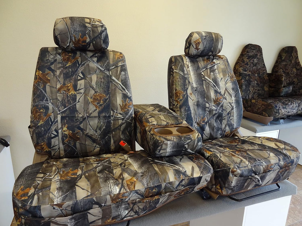 Camo Seat Covers with Adjustable Headrest and Center Console P8212