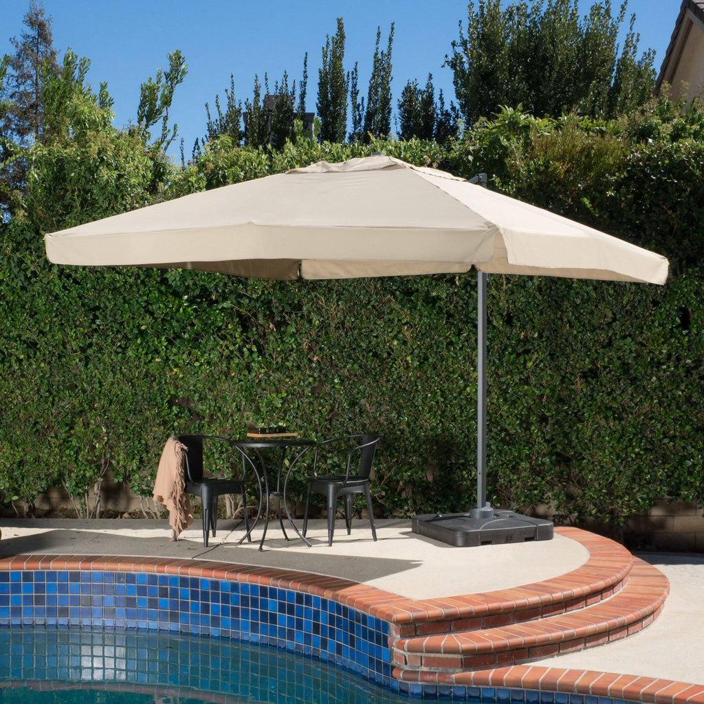 Lavender 9.8-Foot Canopy Umbrella with Base W2857