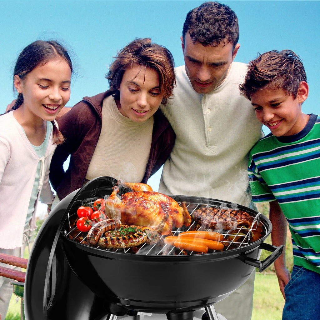 18 Inch Portable Charcoal Grill with Wheels M738910