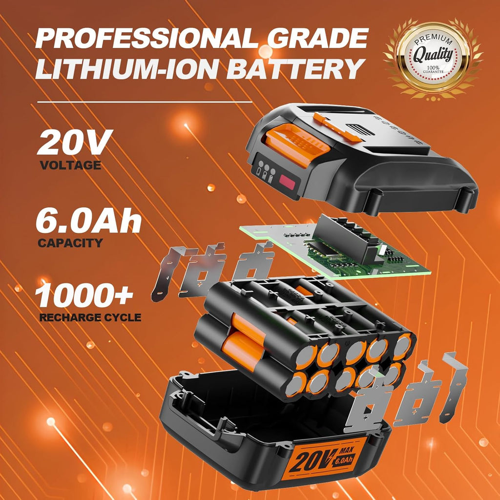 20V 6.0Ah Battery W252