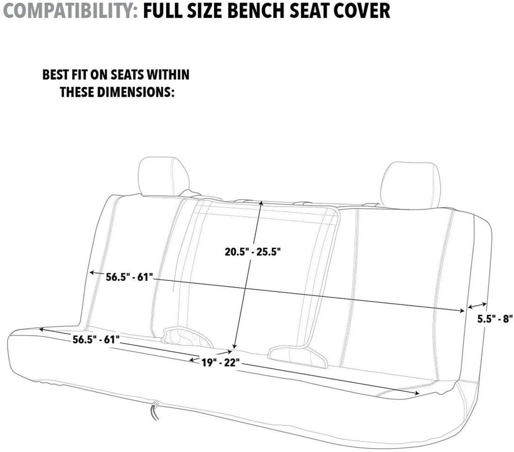Camo Water Resistant Bench Seat Cover X9372