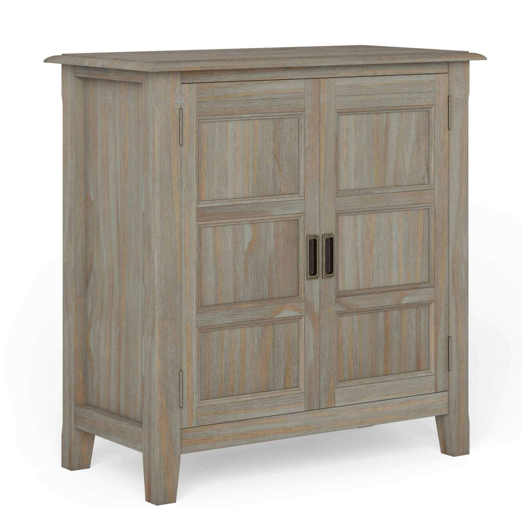 Distressed Grey Low Storage Cabinet I192