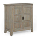Distressed Grey Low Storage Cabinet I192