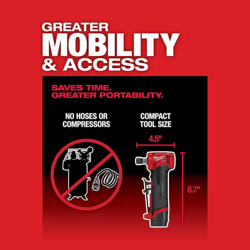 12V Lithium-Ion Brushless Cordless 1/4 in. Die Grinder Kit with Battery & Charger P70042