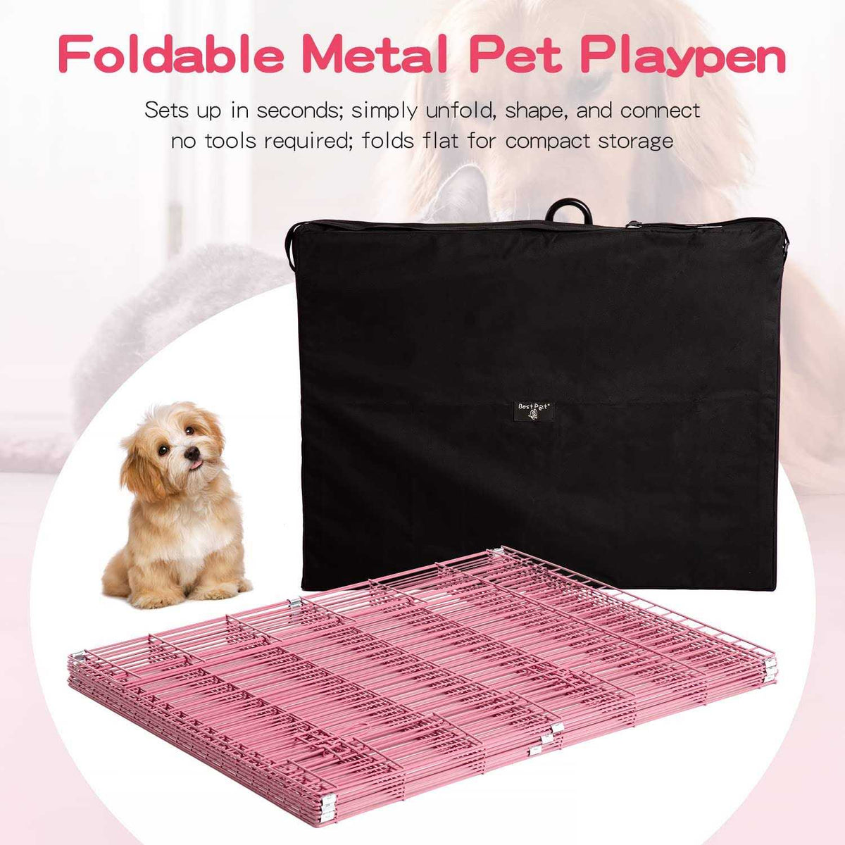 8 Panel Dog Playpen L844