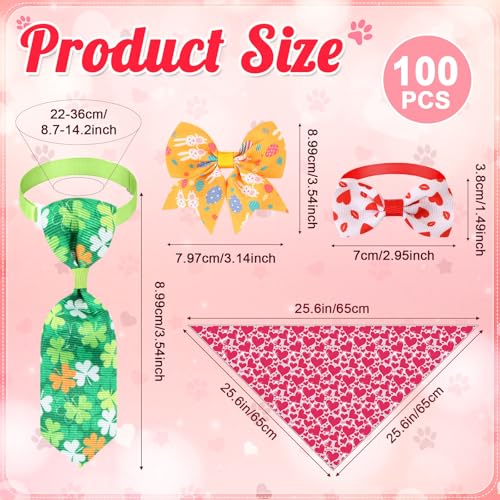 120 Pcs Washable Triangle Dog Bandanas M91901