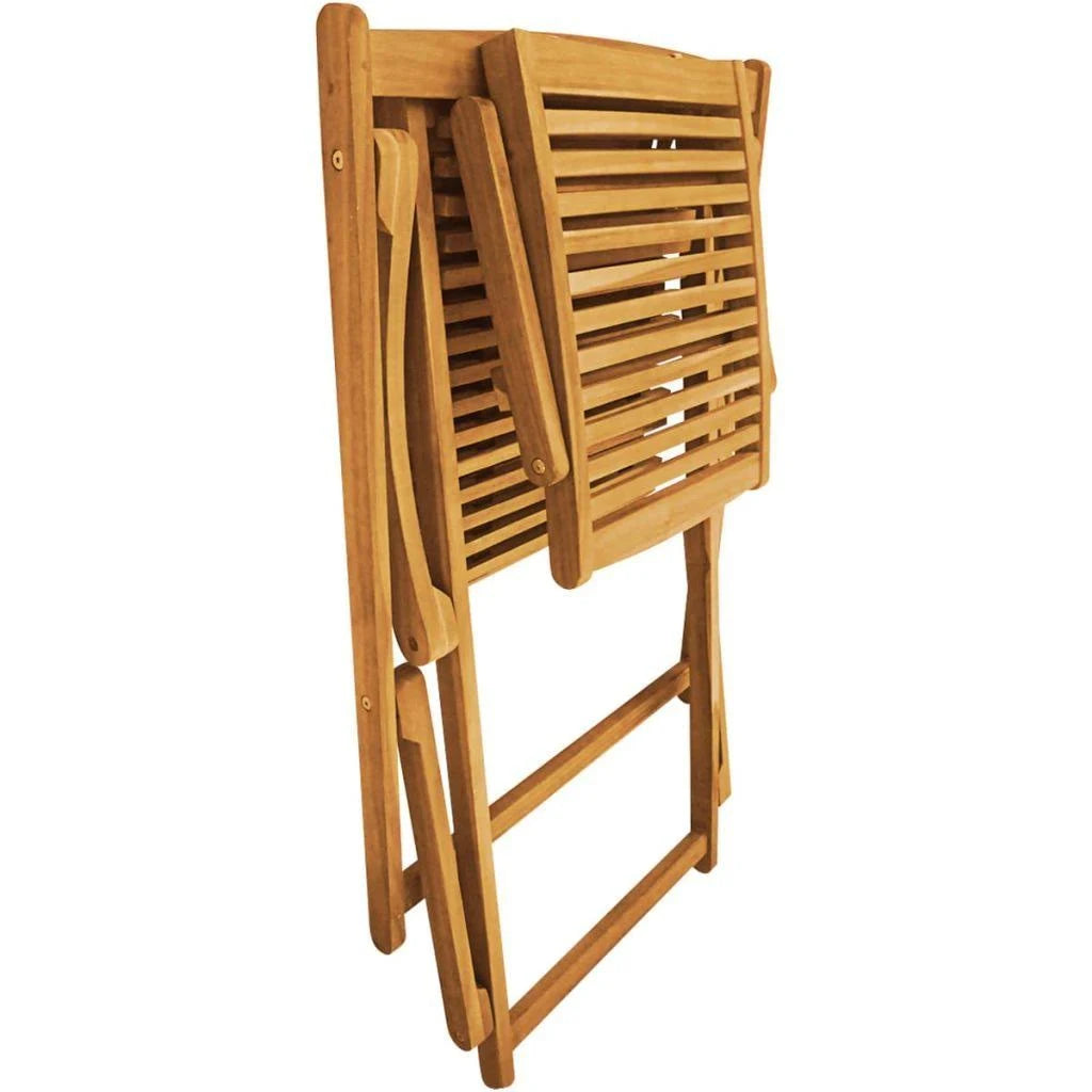 Acacia Wood Deck Chair with Footrest S26029