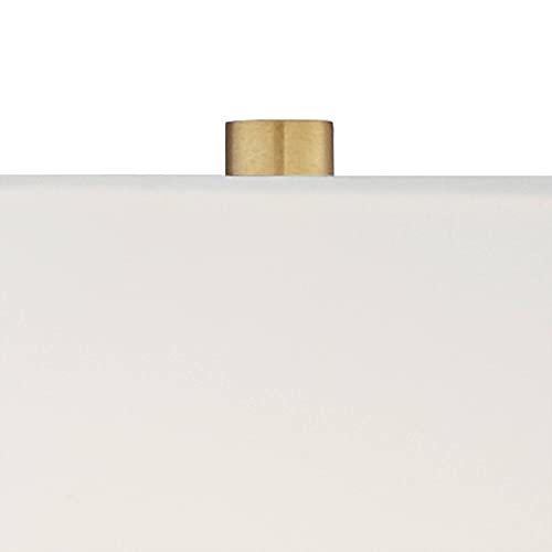 29 1/2" Tall Skinny Buffet Traditional Glam End Table Lamps Set of 2 Gold Clear Crystal Metal L28880