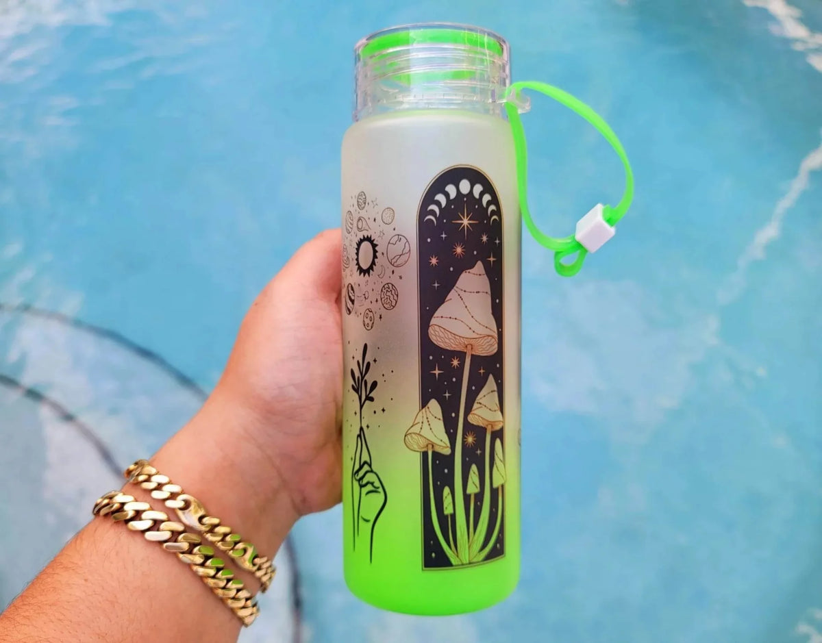 Mushroom Beer Can Glass 17 oz C4588