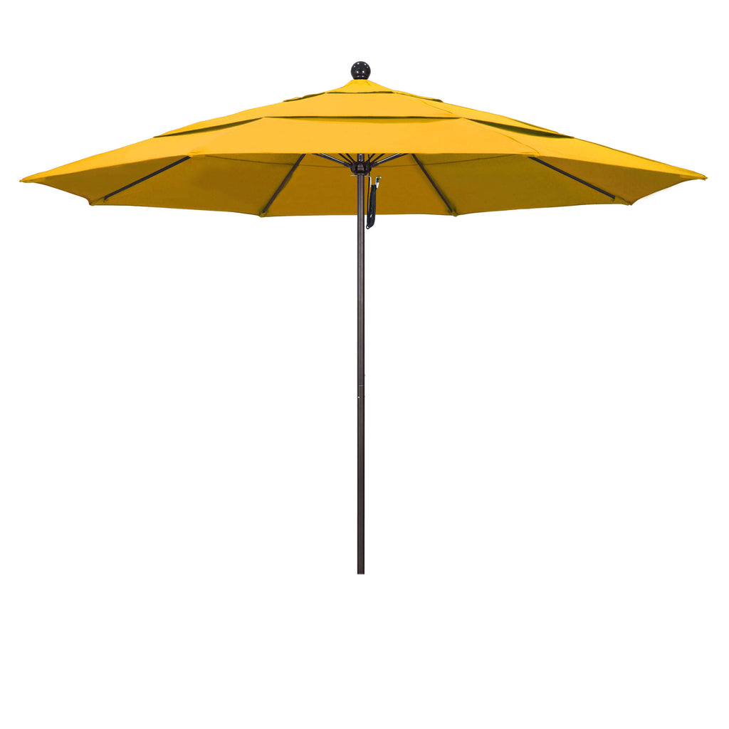 Yellow 11ft Bronze Market Umbrella A200