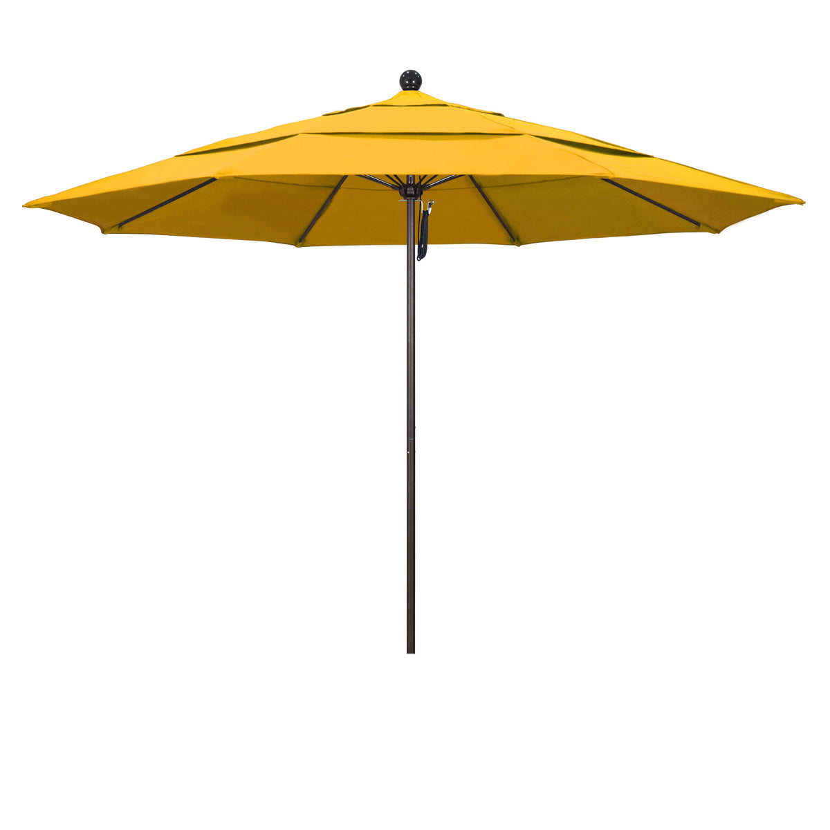 Yellow 11ft Bronze Market Umbrella A200