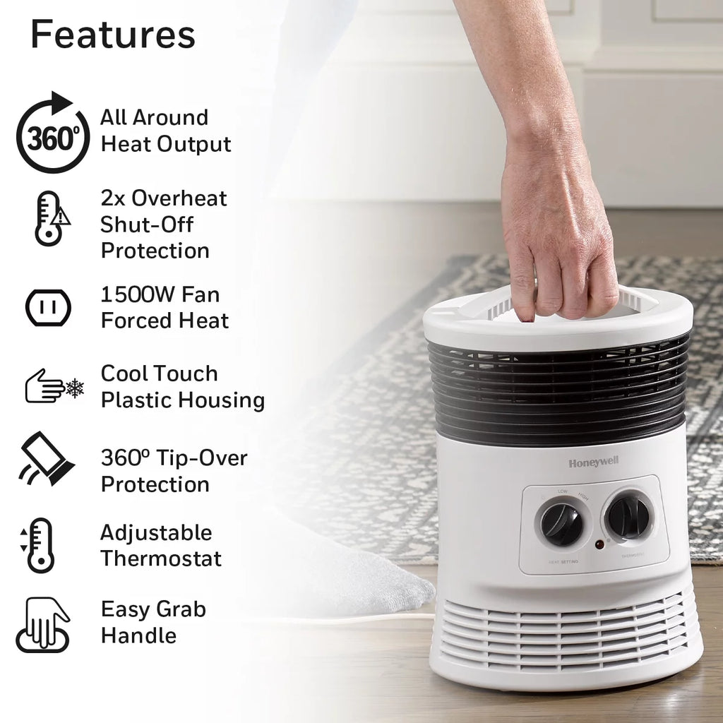 White Fan Forced Heater E42134
