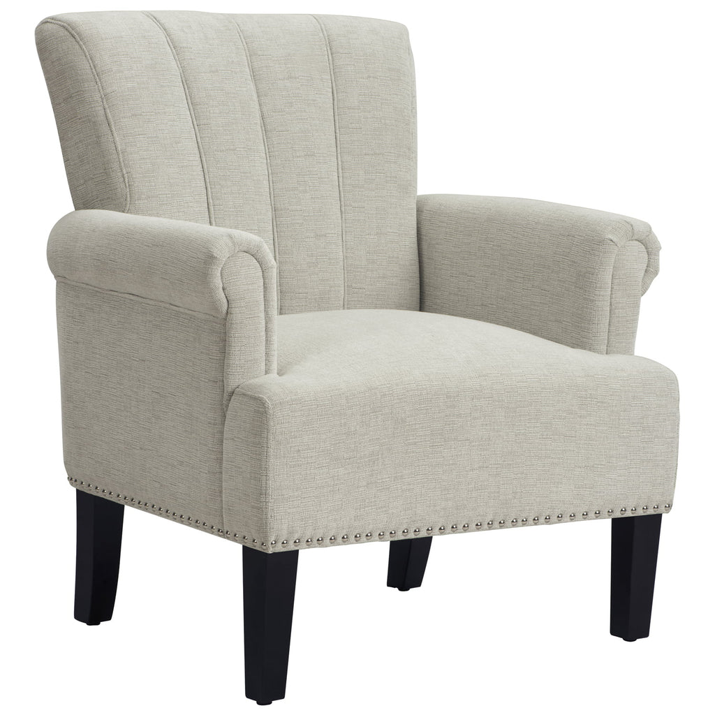 Beige Tufted Accent Armchair P5057