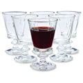 Set of 6 Clear Wine Glasses A75915