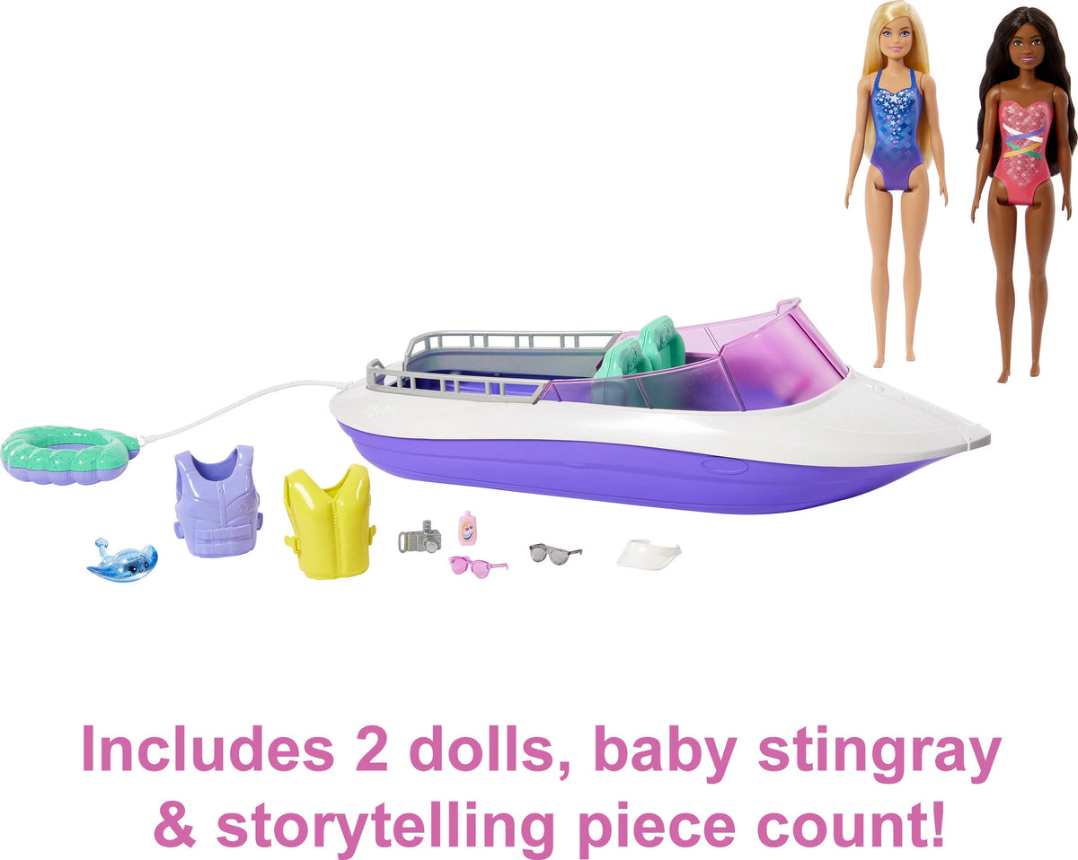 Barbie Dolls with Boat Playset M46905