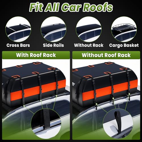 Orange Car Rooftop Cargo Bag D117