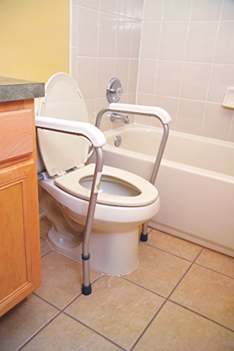 Height Adjustable Standing Toilet Safety Rail with Foam Handles Z833