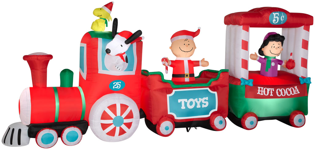 Christmas Airblown Inflatable Train Scene, 7.5 ft Tall, Multi H426647