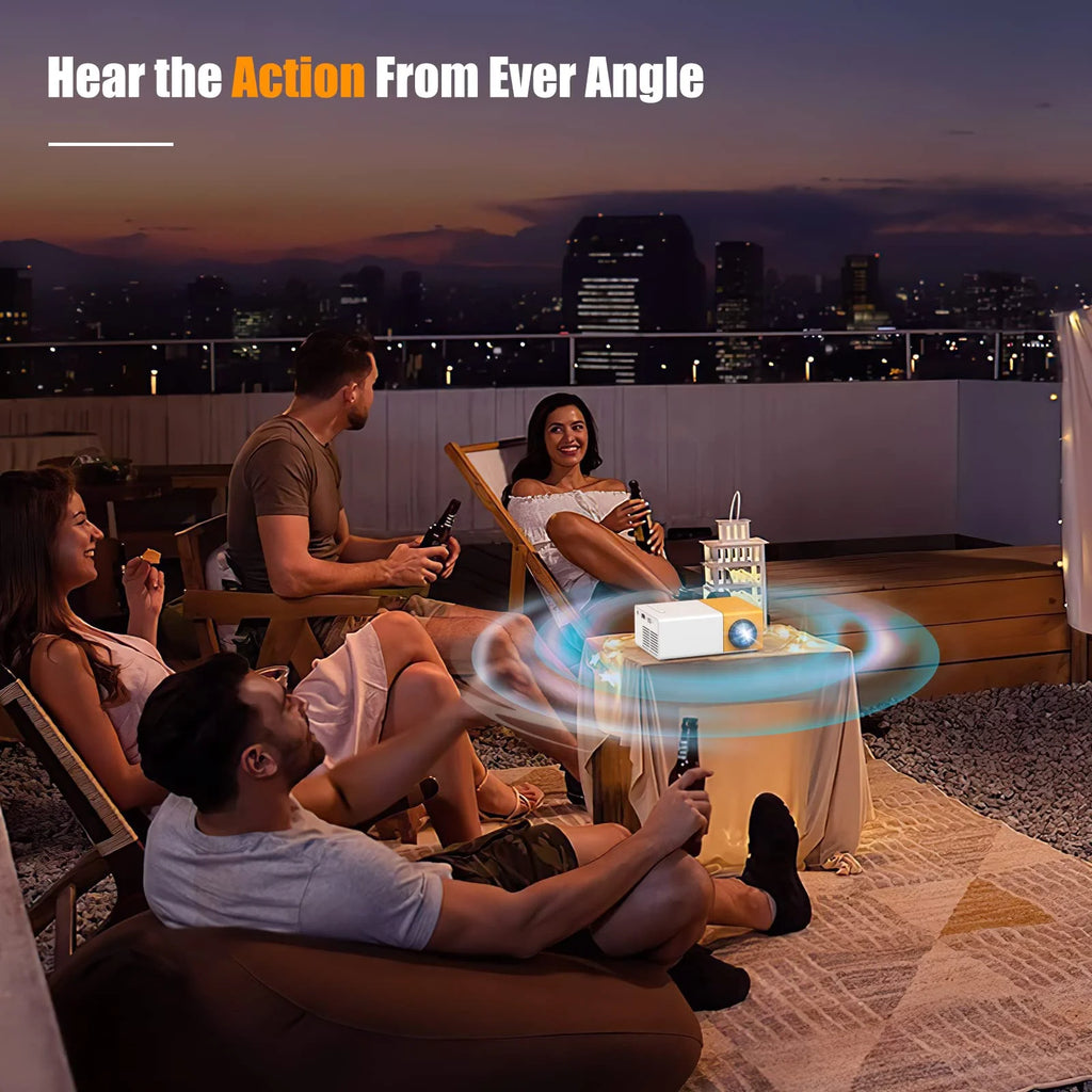 Portable LED Mini Projector with USB and Remote Control K8881