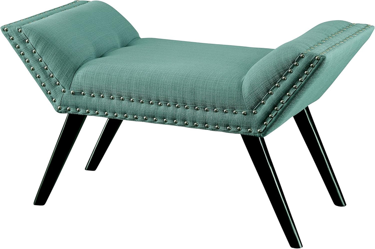 Yellow Fabric Accent Bench Z36633