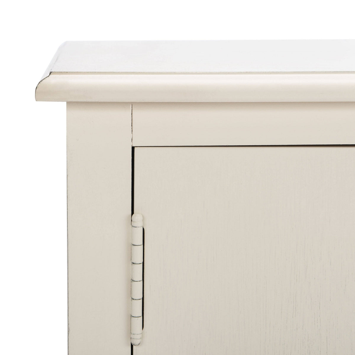 2 Door 1 Shelf Media Stand Distressed White B5592