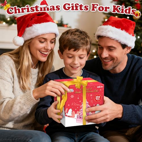 Christmas Tree Building Block Set with Rotating Music Box Q631626