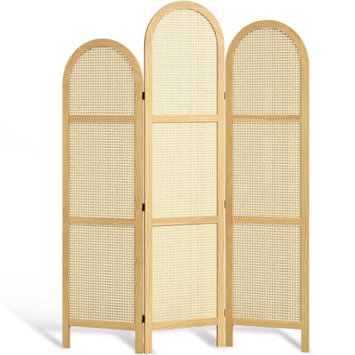 Pine Wood 5.6 Ft 3 Panels Room Divider B244