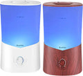 3000 ML Set of 2 Extra Large Essential Oils Diffusers Dark Wood Grain and White Z24183