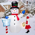 8 Foot Inflatable Snowman Penguin Decoration with LED Lights I450375