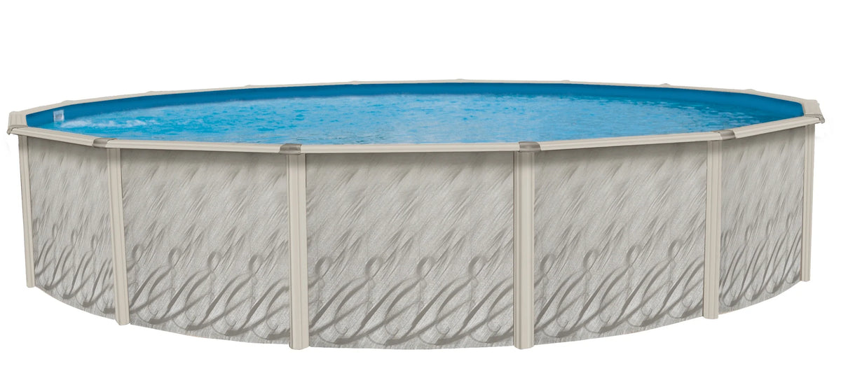 12' Round 52" Wall Above-Ground Swimming Pool with Full Start-Up Kit Q8068