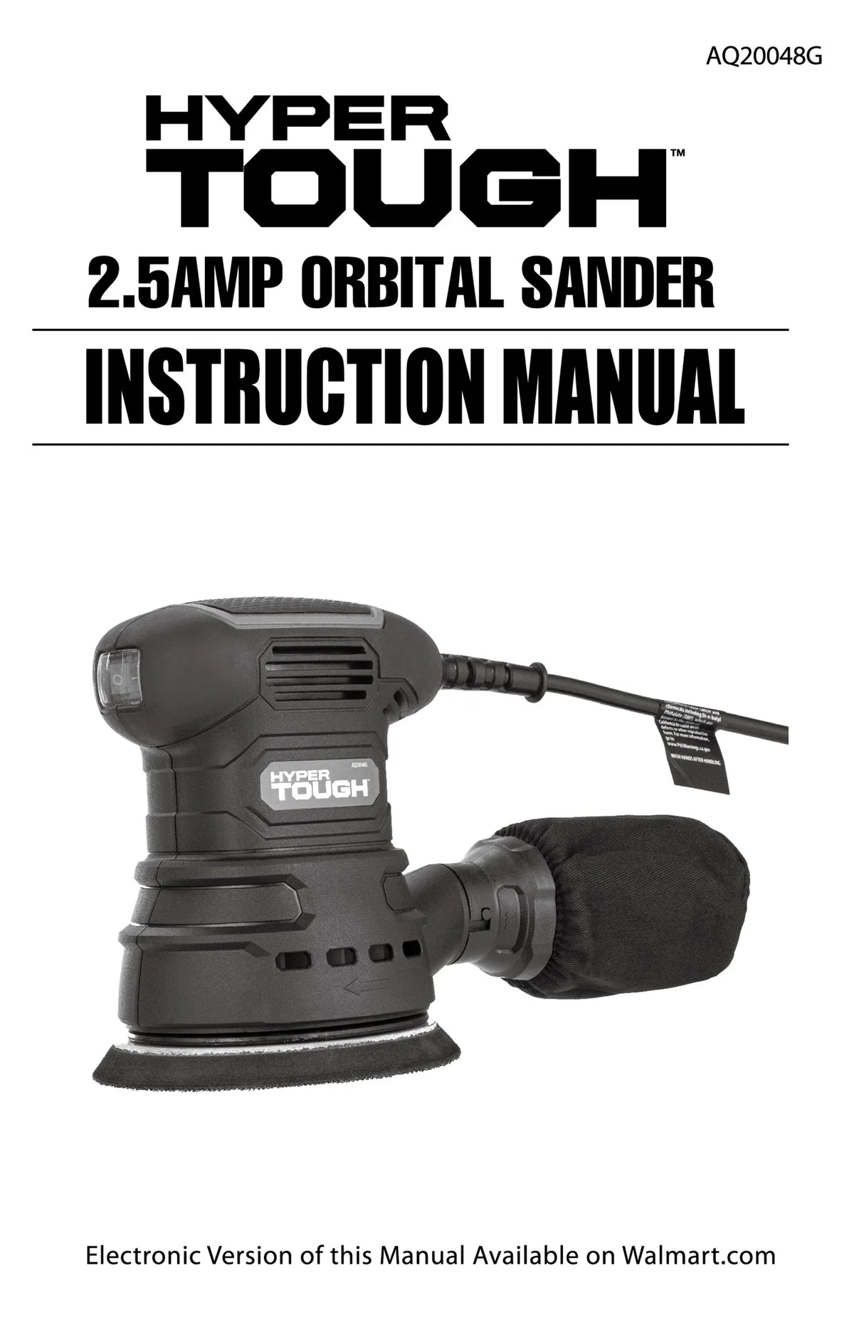 2.5 Amp Corded 5 inch Orbital Sander with Dust Bag R473