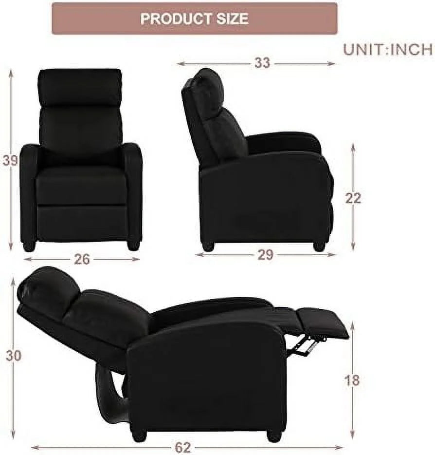 PU Leather Recliner Sofa Chair R104