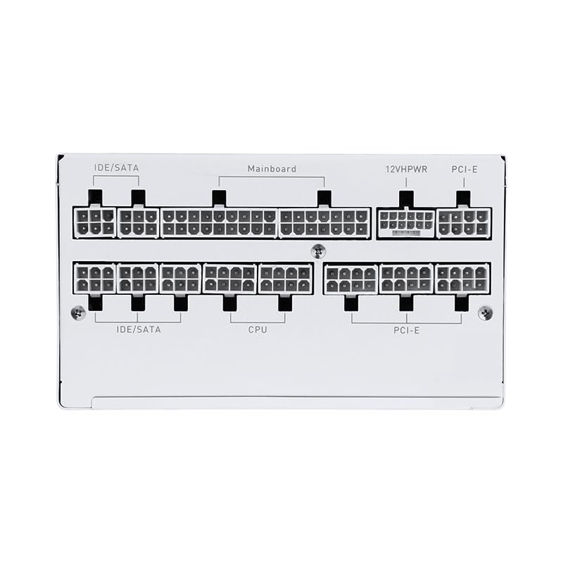 850w White ATX 3.0 PCIE 5.0 80Plus Platinum Full Modular Power Supply L6841