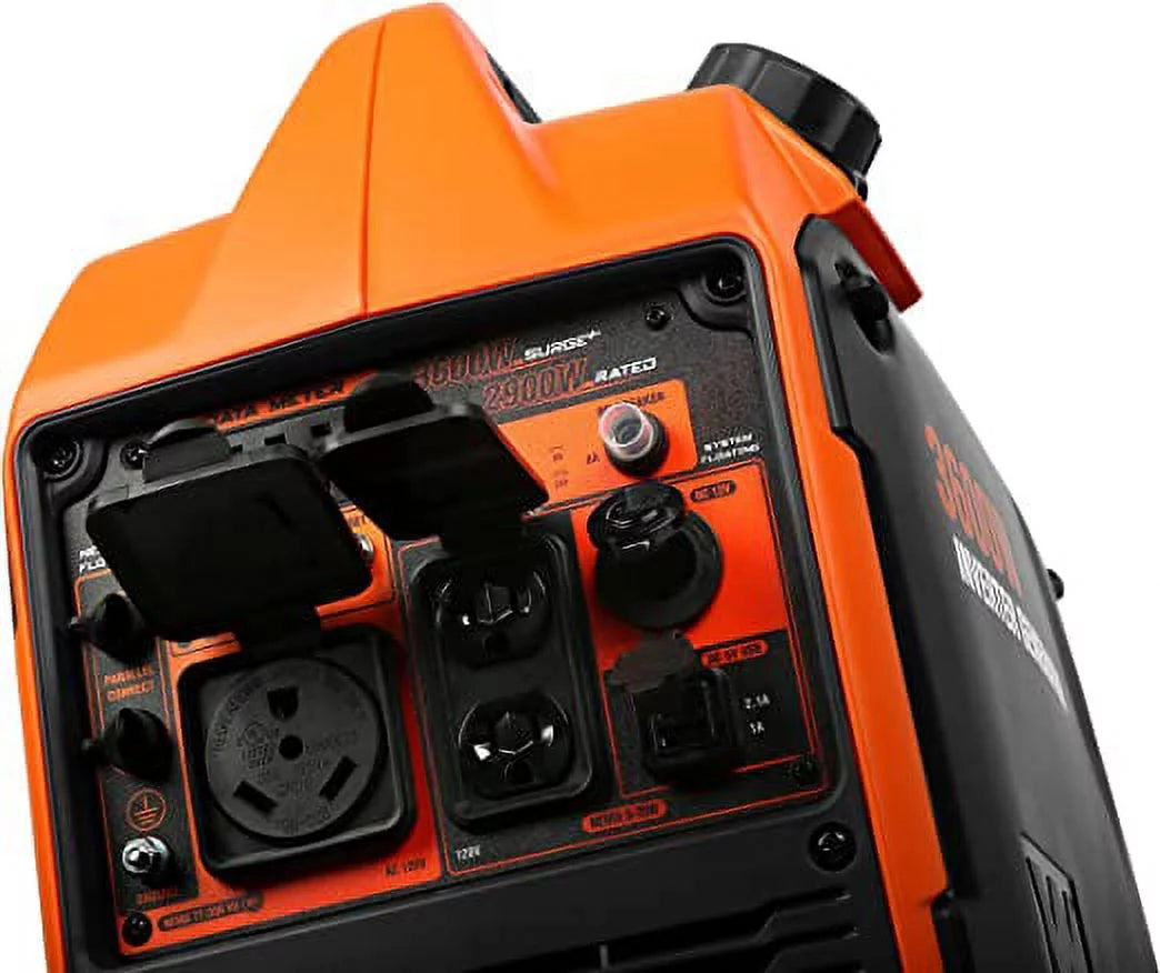 3600-Watt Portable Inverter Generator with Fuel Shut Off F13287