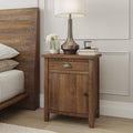 Natural Wood Drawer Nightstand N64499