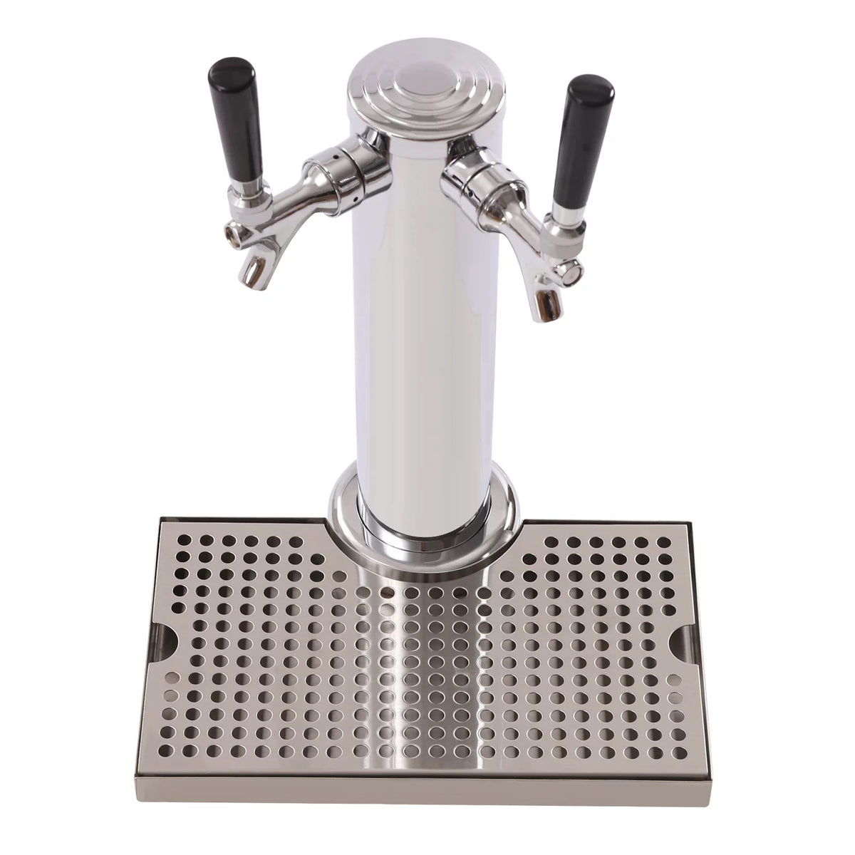 Stainless Steel Double Tap Beer Conversion Kit with Dual Gauge Regulator E82420
