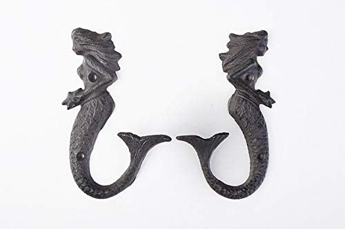 Cast Iron Wall Hooks Pack 2 U2804